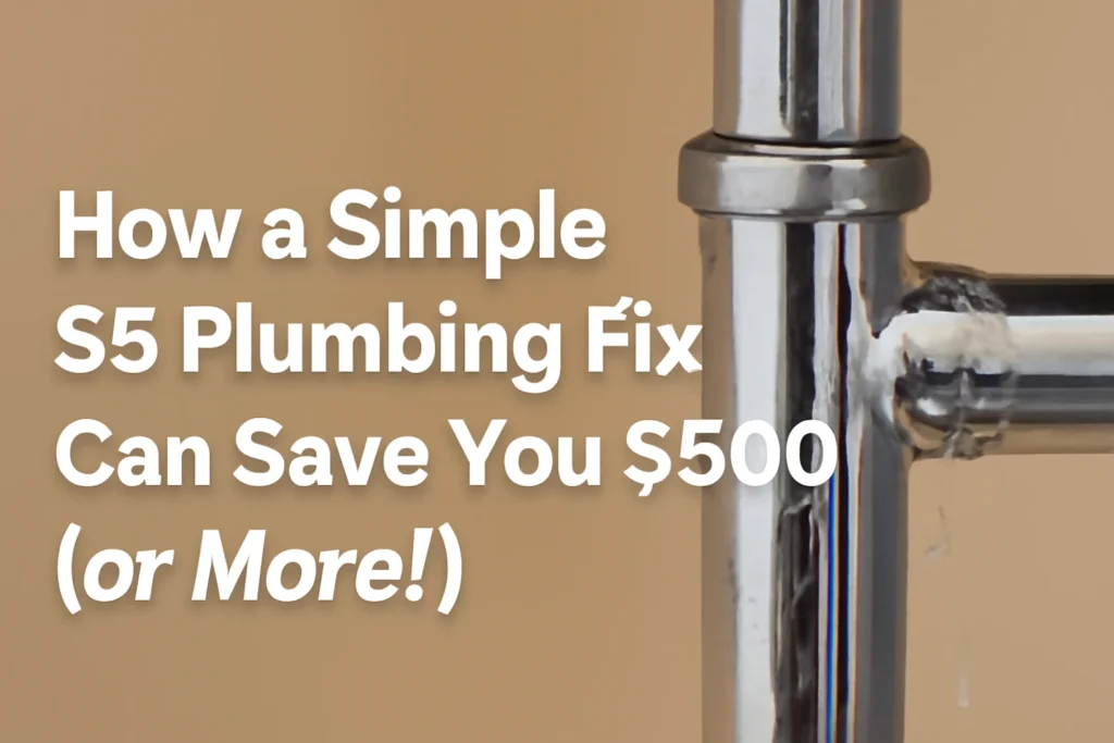 How a Simple $5 Plumbing Fix Can Save You $500 (or More!)